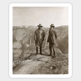 Theodore Roosevelt and John Muir (C023/3033) Sticker